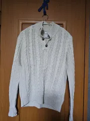 ギャップ アイボリー ケーブル編み ニット カーディガン