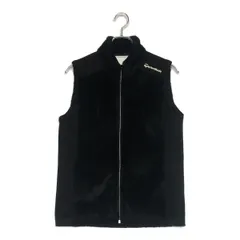 中古 メンズ テーラーメイド Taylor Made ベスト M 黒 ブラック フリースボア ダブルジップ