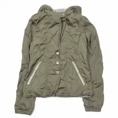 12SS デュベティカ DUVETICA レイヤード ジャケット ブルゾン フーディ ダブルジップ フルジップ 42 カーキ/9YBA11 レディースのサムネイル
