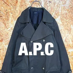 A.P.C.アーペーセーコットンジャケットPコート型40メッシュ裏地Ｌ相当
