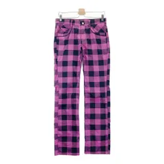 サイズ：76 ADIDAS GOLF アディダスゴルフ  ロングパンツ チェック柄 パープル系 [240101603832] ゴルフウェア メンズ ストスト