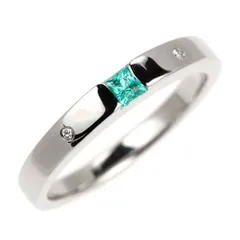 Pt900 パライバトルマリン ダイヤモンド リング 0.10ct D0.02ct