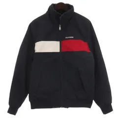 トミーヒルフィガー TOMMY HILFIGER ナイロン リバーシブル ジャケット 裏ボア ネイビー M