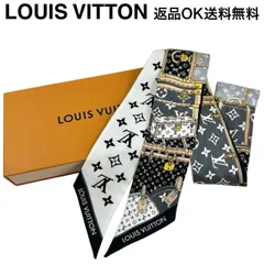 【返品OK】LOUIS VUITTON ルイヴィトン バンドーBB レッツ ゴー M76442 モノグラム シルク スカーフ ストール 【D467901191805ミ2601】
