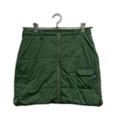 中古 レディース フィラゴルフ FILA GOLF スカート M グリーン系 銀色裏地 中綿入り