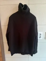 黒色 タートルネック ニット M
