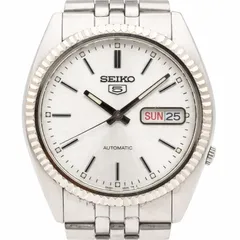 ⭐ SEIKO セイコー 5 7S26-0500 自動巻 デイデイト シルバー文字盤 ステンレス メンズ 腕時計 ビンテージ 時計