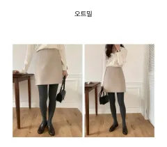 GANAESRA LEE リプル ウール ミニ スカート (ブラウン オートミール ブラック まとめ売り) Mサイズ