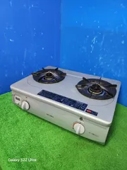 i874☆リンナイガステーブル RTS-337-2FTS-R都市ガス・18年製 動作品