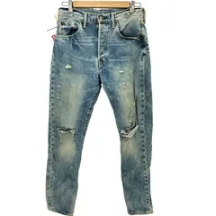 リーバイス Levis 501CT カスタマイズド テーパード ダメージ ジーンズ ケミカルウォッシュ メンズ  W30 L32