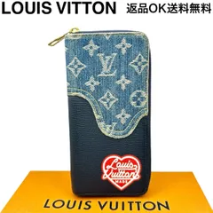 【返品OK】LOUIS VUITTON ルイヴィトン × NIGO ニゴー コラボ モノグラム デニム ジッパーウォレット ヴェルティカル M81107 ICタグ 日本限定販売 長財布 ラウンドジップ ロングウォレット【D467901203002ミ2601】