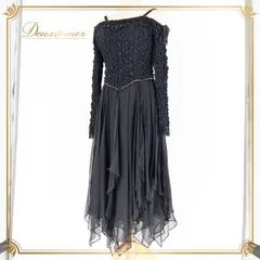 社交ダンス 衣装 ラテン ドレス ワンピース パーティドレス 黒 レース フリンジ ダンス パーティ 発表会 長袖 ブラックパンサー 日本製 ブラック系 社交ダンス 衣装 パーティ ワンピース ステージ衣装 ダンスウェア フリンジデザイン パーティ用ドレス
