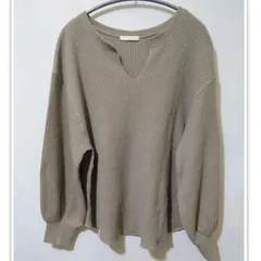 【Chico】ニット　長袖トップス　サイズ　F 　カラー　グレイル系