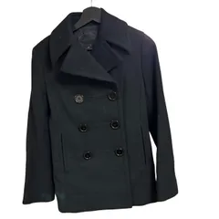  UNTITLED ダブルブレストPコート ブラック オフィスカジュアル サイズ2  【ZK57】 