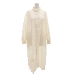 グローバルワーク GLOBAL WORK シャツワンピース ロング 長袖 M 白 ホワイト /GV ■GY60