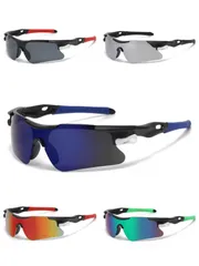 冬セール!!スポーツサングラス 黒 UV400 軽量 一体型 防風・眩しさ軽減 ワイドレンズ アウトドア 男女兼用