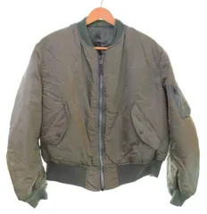 アルファ インダストリーズ ALPHA INDUSTRIES 90's MA-1 民間品 IDEAL ZIP FLIGHT JACKET フライト ジャケット USAF 90s 90年代 MA1 XL ジャケット カーキ LLサイズ 103MT-3812