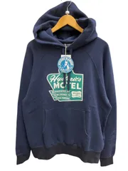 HYSTERIC GLAMOUR (ヒステリックグラマー) パーカー フーディー MOTEL 02223CF04475 L ネイビー メンズ/199