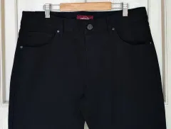 メンズデニム 33 ブラックジーン ストレッチ ストレート ズボン デニム 新品