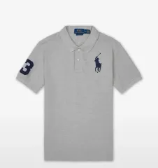 ポロ ラルフローレン ビックポニー 半袖 ポロTシャツ グレー
