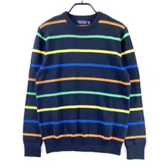 サイズ：S POLOGOLF ラルフローレン ポロゴルフ  ニット セーター ボーダー ネイビー系 [240101599016] ゴルフウェア メンズ ストスト