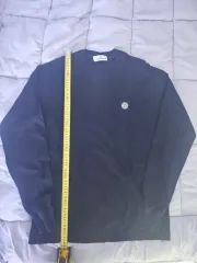 ストーンアイランド ブラック 長袖Tシャツ