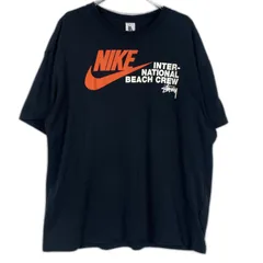 【中古品】NIKE ナイキ × STUSSY ステューシー 別注 コラボ REACH BEACH POSSE S/S TEE DD3070-010 リーチビーチ ポッセ ショートスリーブ Tシャツ トップス 半袖 【142-260124-ko-21-tei】
