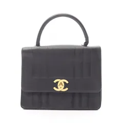 シャネル CHANEL ハンドバッグ マドモアゼル ブラック レザー マドモアゼル ハンドバッグ レディース Used B