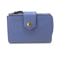 【三重本店】 中古 GUCCI | グッチ 二つ折り財布 ミディアムウォレット 790131 GGエンボス ブルー 【125】