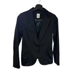 MICHEL KLEIN（ミッシェル・クラン）レディース テーラードジャケット 36サイズ ブラック ビジネスカジュアル  【ZK61】