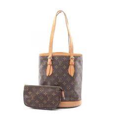 ルイ・ヴィトン LOUIS VUITTON ハンドバッグ バケットPM M42238 PVCコーティングキャンバス レザー バケットPM レディース Used B
