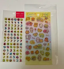 ドロップシール　シール　キラキラシール