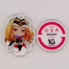 [중고] 잡화 프린세스 오브 더 크리스탈 [링 핑 드럼 10주년 콜라보레이션 카페 powered by Animax Cafe+ 트레이딩 아크릴 스탠드 키홀더]