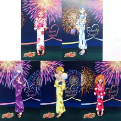 【中古】ポストカード 全5種セット(浴衣) ポストカード 「HUGっと!プリキュア Limited Shop in マルイ」 エポスカード会員限定 お買上げ抽選会 D賞