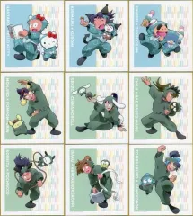 【中古】紙製品 全9種セット 「忍たま乱太郎×サンリオキャラクターズ 描き起こしイラスト トレーディングミニ色紙」