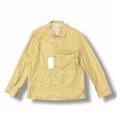参考上代104500円 未使用 YOKE 25SS LEATHER SHIRT JACKET レザーシャツジャケット ヨーク YK25SS0904B ベージュ 2 （7537M）