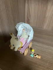 シルバニアファミリー うさぎ ぬいぐるみ ベビーカー セット