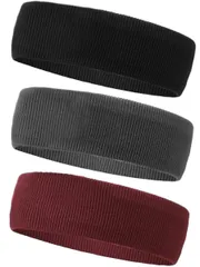 【迅速発送】ヘアバンド ヘッドバンド 汗止め ヘアターバン 洗顔用 スポーツ用 無地 髪留めらかい 蒸れない 伸縮性 極柔の着け心地 吸汗速乾 ランニング ダンス ヨガ ジョギング 自転車 男女兼用 3本セット