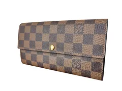 【鑑定済み未使用】LOUIS VUITTON ルイ ヴィトン ダミエ ポルトフォイユ サラ 長財布 ウォレット メンズ レディース