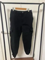 ブラックカーゴジョガーパンツ 5417