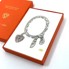 SHIROGANE JEWELRY シロガネジュエリー 50周年記念 アニバーサリー チャームブレスレット スワロフスキークリスタル シルバー W6