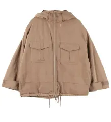 ユニクロ 白 マウンテニアリング ダックダウン ポリ ダウン ブラウンS