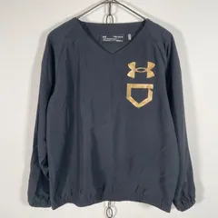 UNDER ARMOUR UA LOOSE COLDGEAR ウーブン Vネック ジャケット ブラック YMD/140㎝