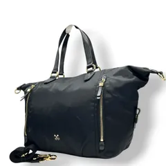 【未使用級】サザビー SAZABY 3WAY トートバッグ ショルダーバッグ リュック 斜め掛け ナイロン レザー ブラック 黒 ゴールド金具 軽量 大容量 旅行 マザーズバッグ 通勤 通学 ジム レディース 鞄 カバン 美品 s10