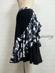 新品　短め　ミディアム丈　社交ダンス　ラテン　ワルツ　黒　白　レッスン　1232