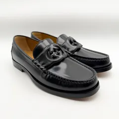 【最終値下げ】GUCCI インターロッキングG ローファー ブラック