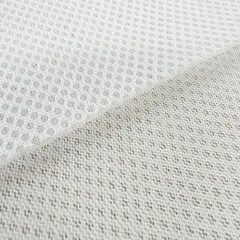 新品 メッシュ オフ白 訳有処分【 細目 超広幅 ２１５ｃｍｘ５０ｃｍｶｯﾄ 】 生地 ダブルラッセル