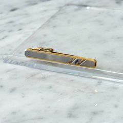 美品 Yves Saint Laurent イヴサンローラン ネクタイピン 銀 金 タイピン