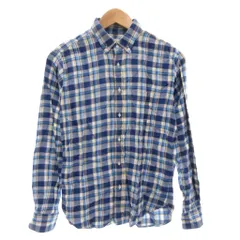 B&Y ユナイテッドアローズ BEAUTY&YOUTH ビューティー&ユース 長袖シャツ S 青 ブルー チェック柄 ボタンダウン 1211-149-4834 /AE ■YHS10