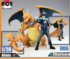 ポケットモンスター スケールワールド 1/20 レジン aceアレン+リザードン セット 出品